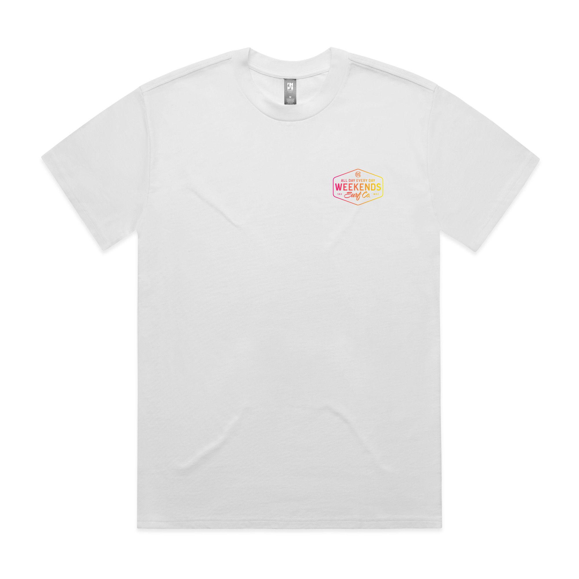 Weekends Surf Classic Tee, White/Blend