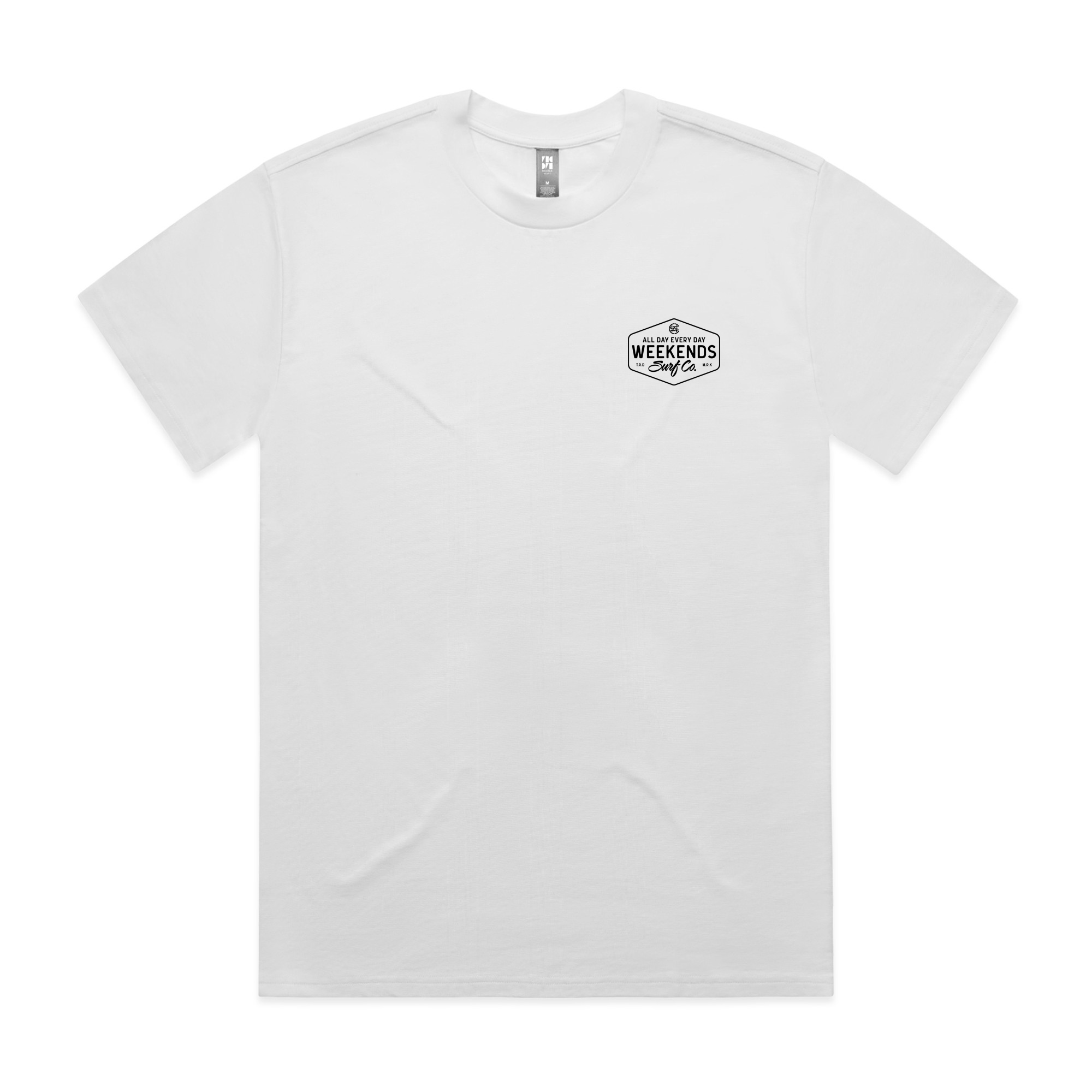 Weekends Surf Classic Tee, White